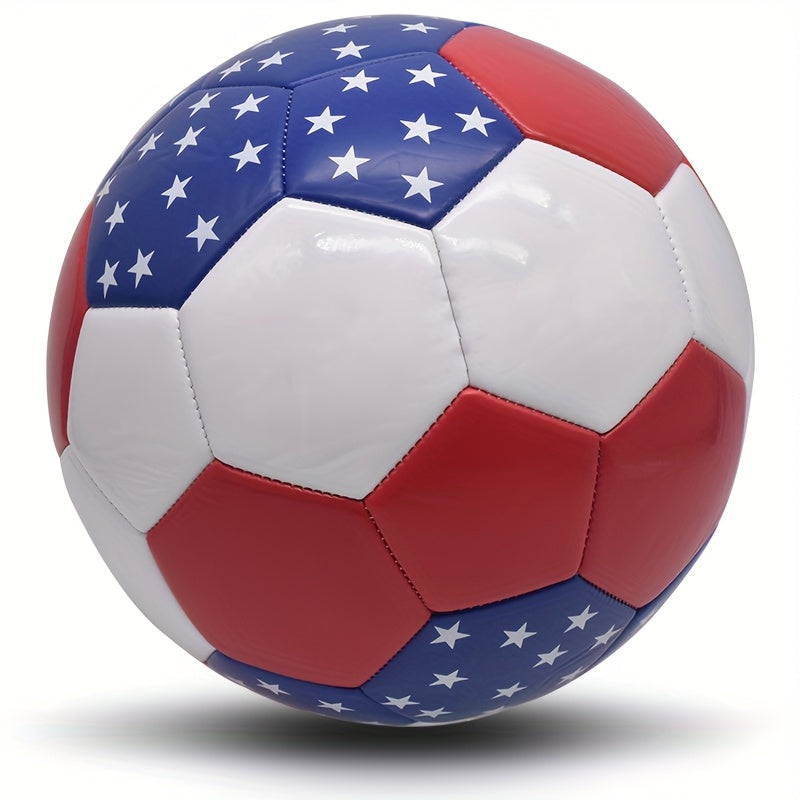 Customizable #5 Soccer Ball, Thickened Mirror PU, Unique Gift with Personalized Name and Logo, Machine-Sewn, PU Material, with Ideal for Valentine's, Christmas, New Year, Father'S Day for Adults