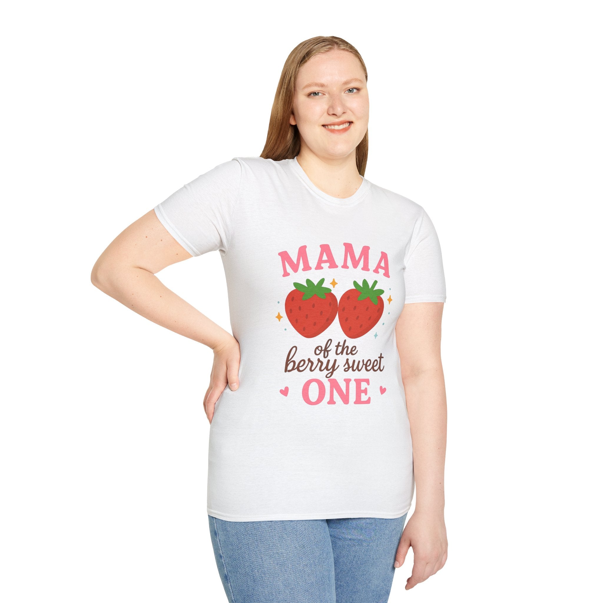 Mama of the Berry Sweet One T-Shirt, Cute Kids' Birthday Gift, Fruity Family T-Shirt, Mother's Day Gift, Fun Summer Tee