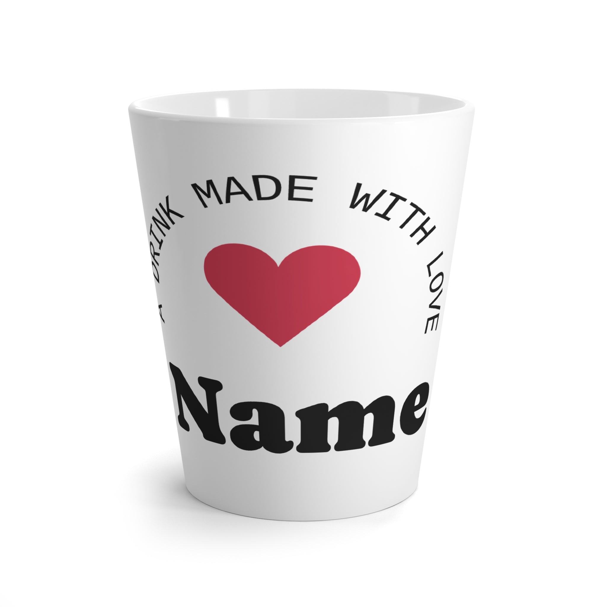 Personalized Love Latte Mug, Unique Gift for Coffee Lovers, Custom With Your Name -  Perfect for Birthdays, Anniversaries, and Special Occasions