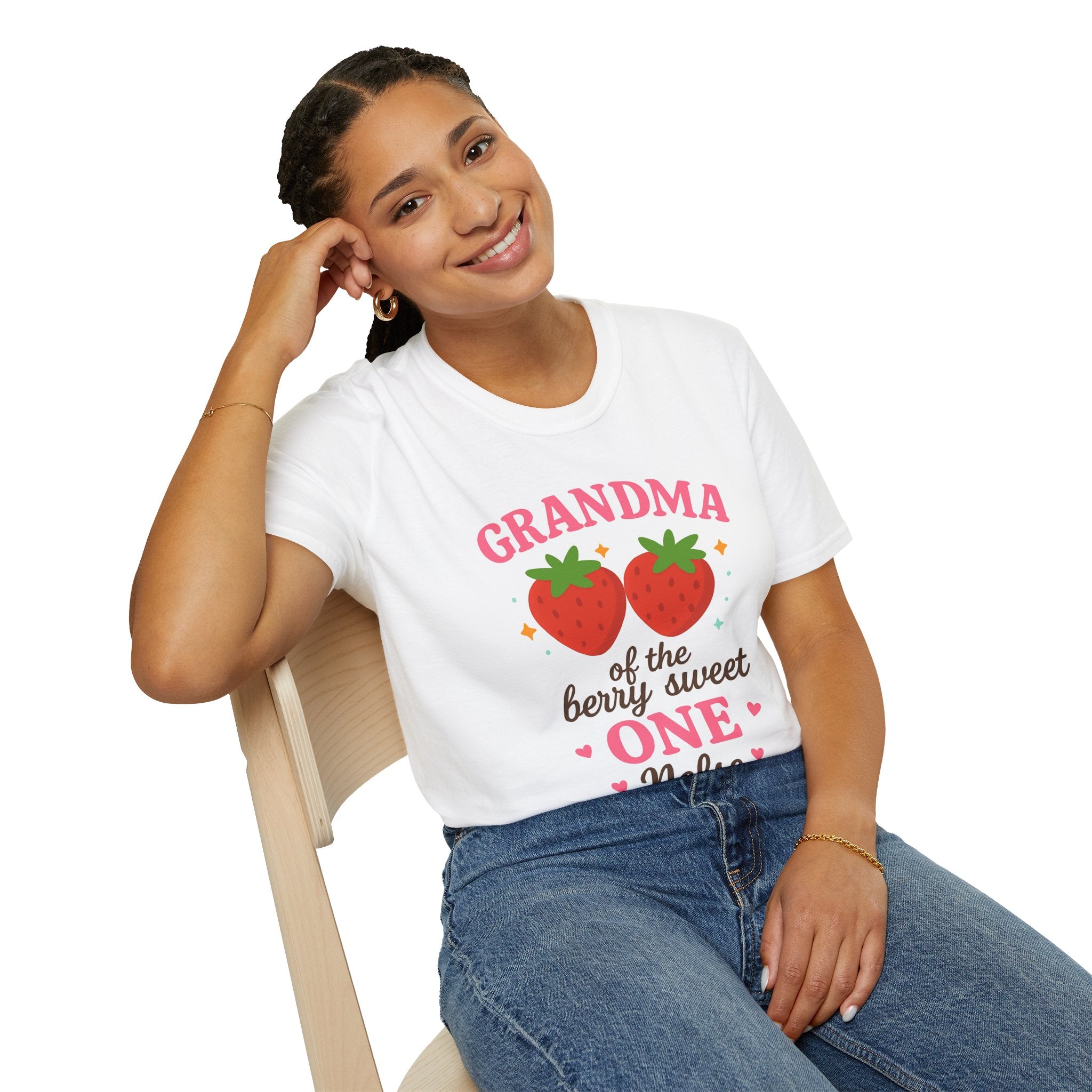 Grandma's Berry Sweet Unisex T-Shirt | Cute Gift for Grandmas, Special Occasions, Casual Wear, Strawberry Lover Tee