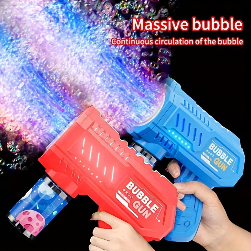 LED Bubble Blaster Gun - Perfect for Outdoor Parties, Weddings, Beach & Pool Fun - Electric Water Bubble Machine, Ideal Gift for Halloween, Christmas, Birthdays - Liquid & Battery Not Included