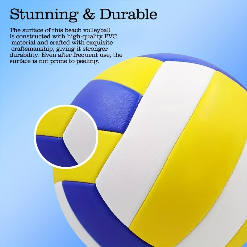 [5" Soft Volleyball] Soft PVC Indoor/Outdoor Volleyball, One Size 5 | Suitable for Beginner Adult Sports Training Game Ball