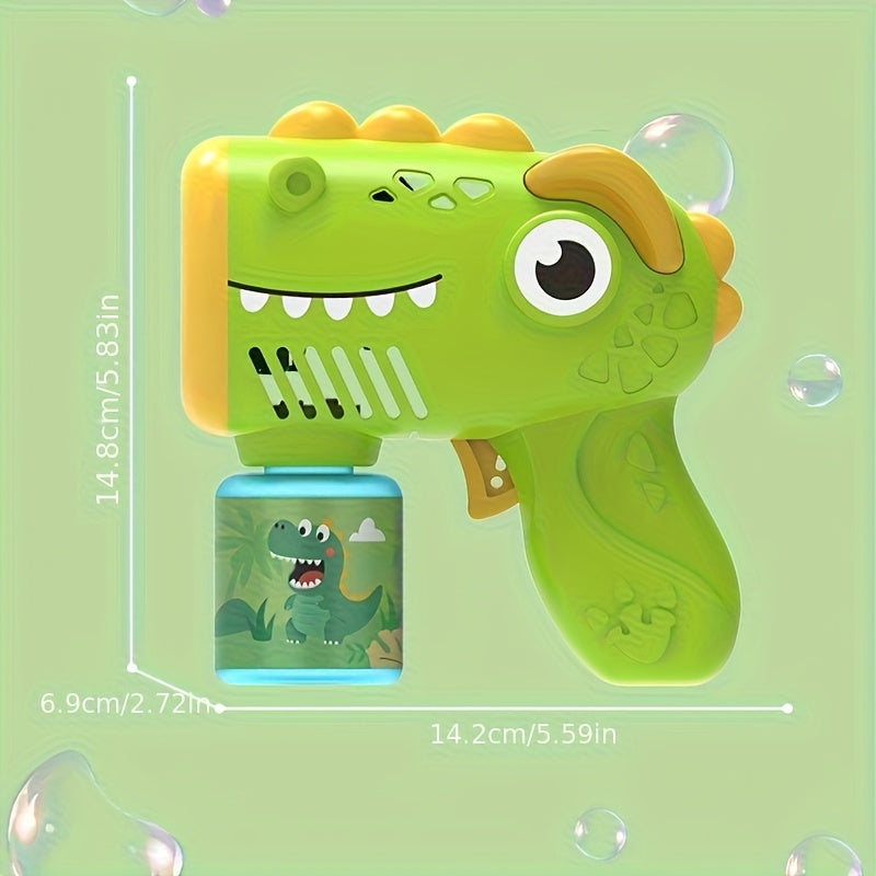 Kids Automatic Bubble Blower Gun - Dinosaur Bubble Blaster Fun Automatic Bubble Maker Toy for Youngsters, Durable Plastic, Perfect for Parties & Outdoor Play, Youngsters'S Playtime Durable Plastic