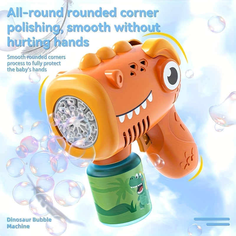 Kids Automatic Bubble Blower Gun - Dinosaur Bubble Blaster Fun Automatic Bubble Maker Toy for Youngsters, Durable Plastic, Perfect for Parties & Outdoor Play, Youngsters'S Playtime Durable Plastic