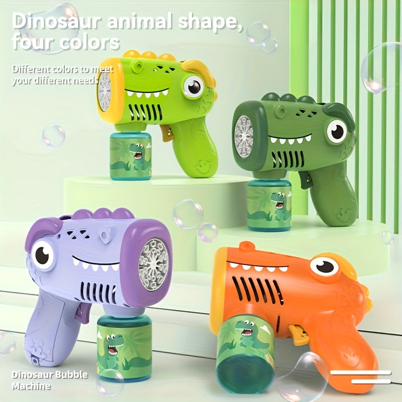 Kids Automatic Bubble Blower Gun - Dinosaur Bubble Blaster Fun Automatic Bubble Maker Toy for Youngsters, Durable Plastic, Perfect for Parties & Outdoor Play, Youngsters'S Playtime Durable Plastic