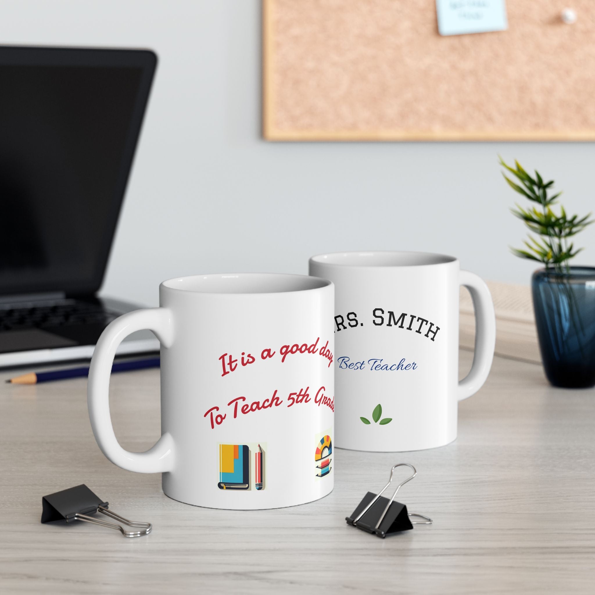 Personalized Teacher Mug - Perfect Gift for Educators, Custom Coffee Cup, End of Year Gift, Appreciation Present, Classroom Decor