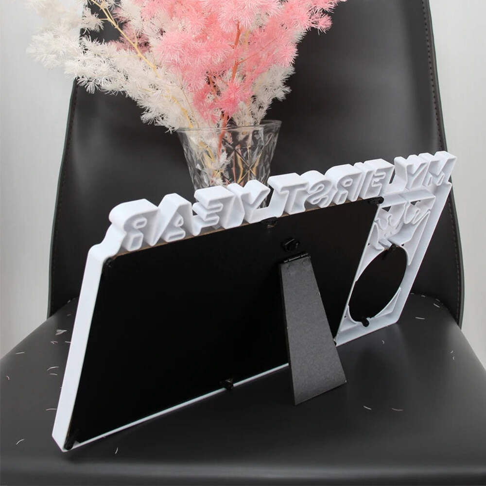 Baby photo frame newborn 0-12 months growth milestone commemorative photo frame