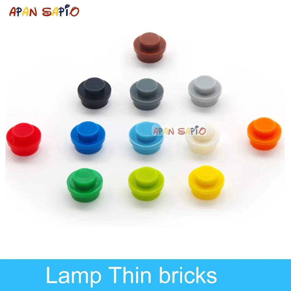 600pcs DIY Building Blocks - Thin Figures Bricks Lamp - 12Colors Educational Cre