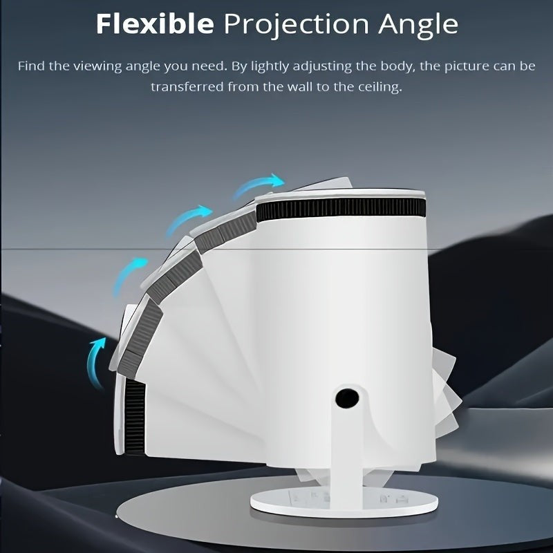 [back to School] 7000 Lumens Portable Mini Projector, Support 4K Projector Dual