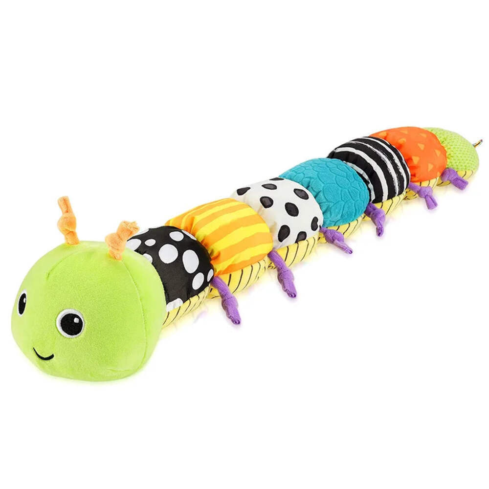 Baby Rattle Musical Caterpillar Worm Soft Infant Plush Toys Educational Interact