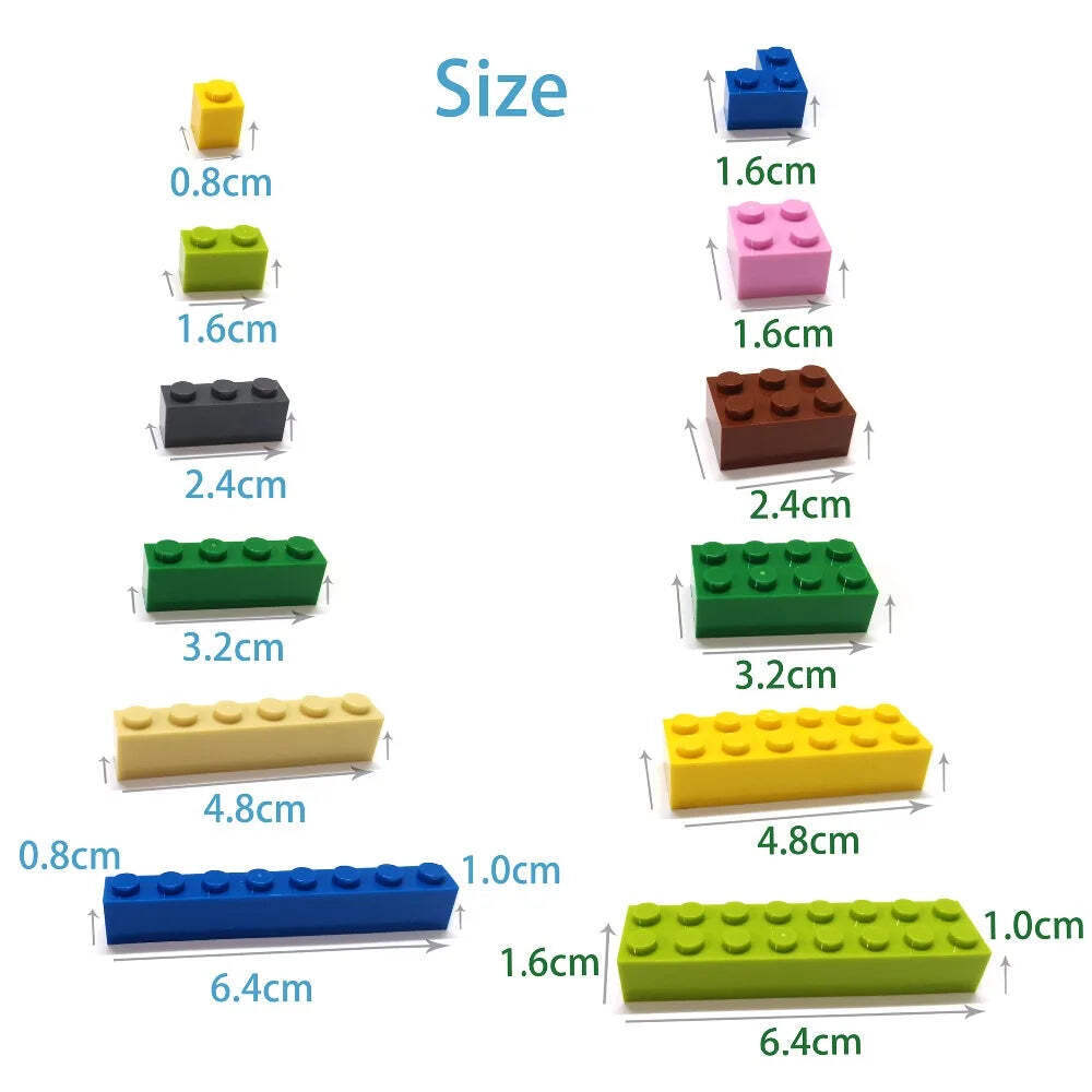 600pcs DIY Building Blocks - Thin Figures Bricks Lamp - 12Colors Educational Cre