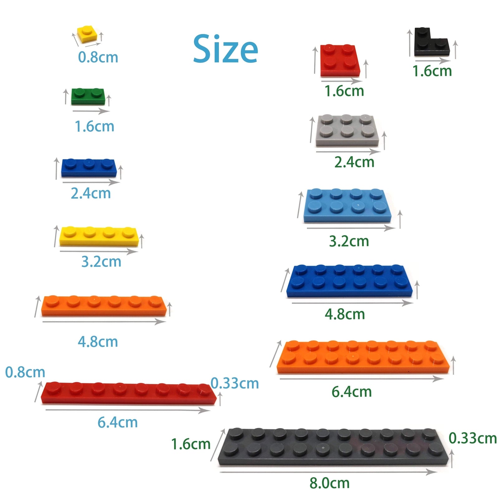 600pcs DIY Building Blocks - Thin Figures Bricks Lamp - 12Colors Educational Cre