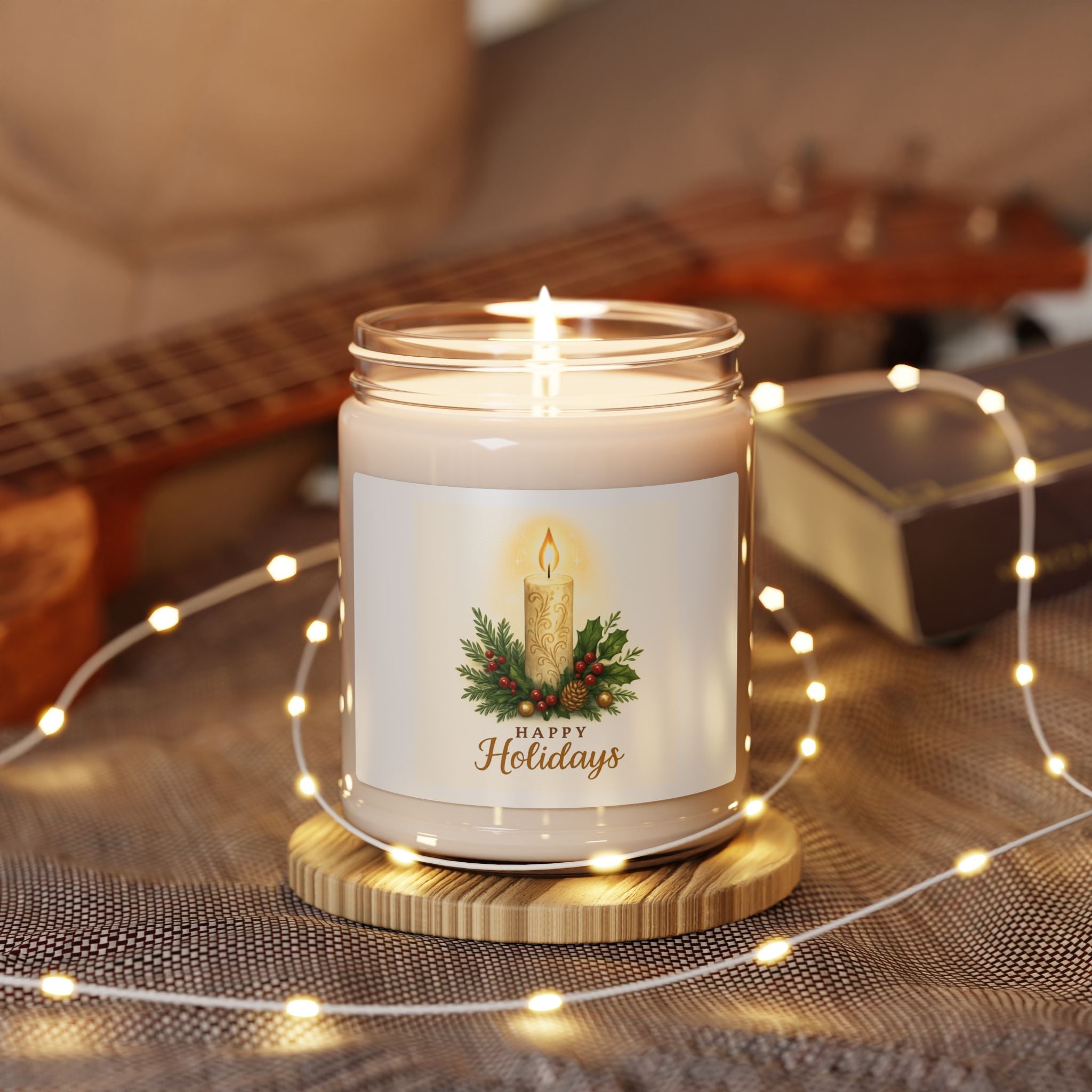 Joyful Holiday Scented Candle - Cozy Aromatherapy Gift for Home, Relaxation, Celebrations, Christmas, Special Occasions