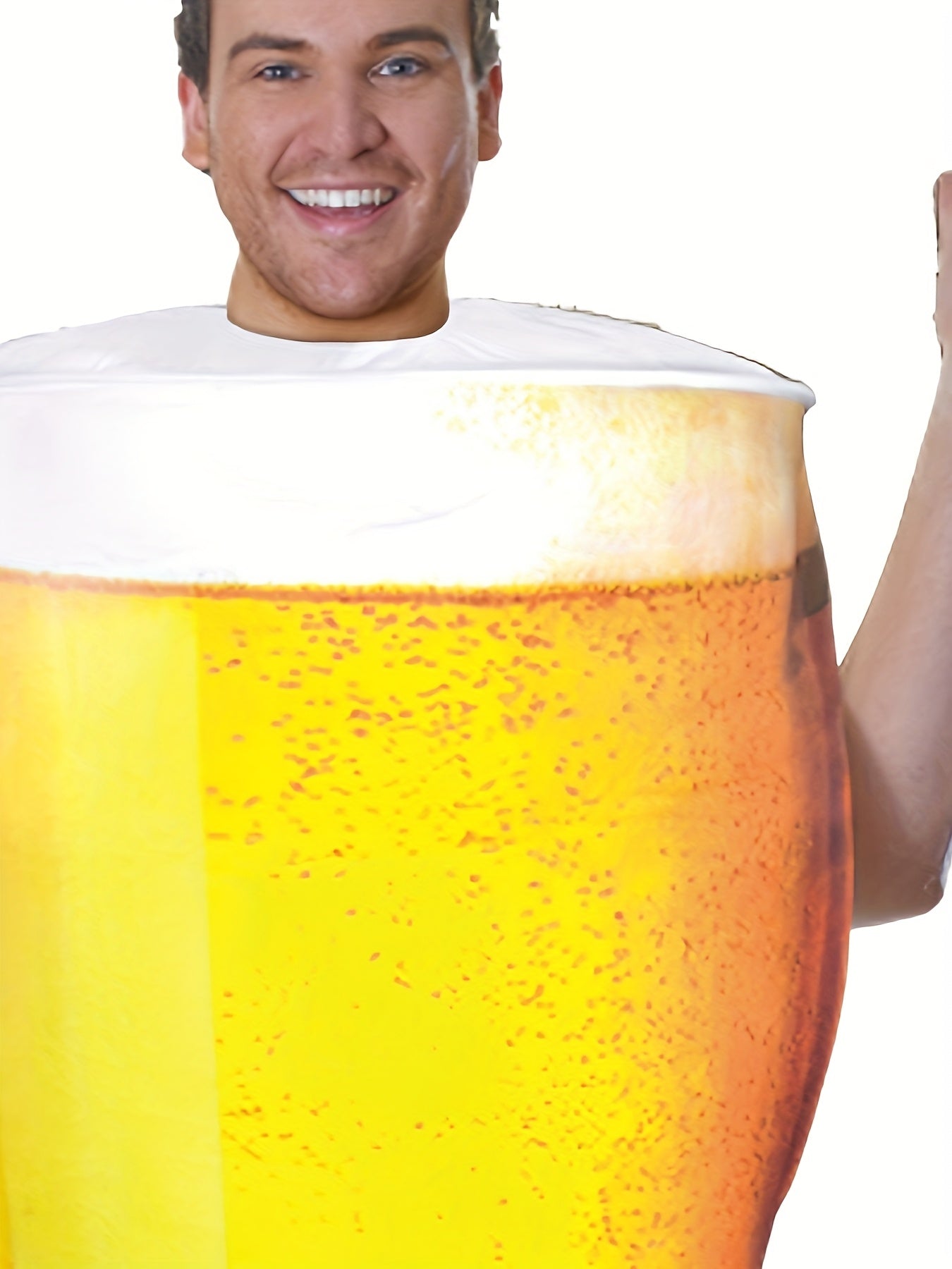 Delivery guaranteed-Order early-Halloween Beer Mug Costume - Adult Cosplay Costume with Beer Mug Design, Perfect for Halloween Parties & Beer Festivals, Sizes S-L, Beer Costume