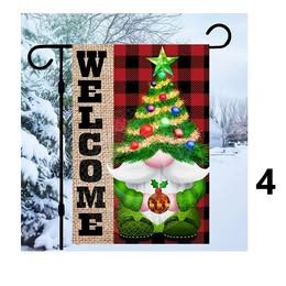 1pc, Christmas / Winter Time Garden Flag - Double Sided, Waterproof, Multipurpose, 12x18inch  Lawn Decoration