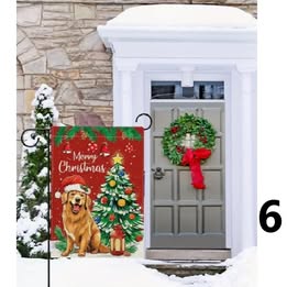 1pc, Christmas / Winter Time Garden Flag - Double Sided, Waterproof, Multipurpose, 12x18inch  Lawn Decoration