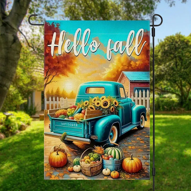 1pc Halloween Garden Flag - all are double sided - pick your choice - 12x18 Inch Yard Flag , No Electricity Needed, Flagpole Not Included