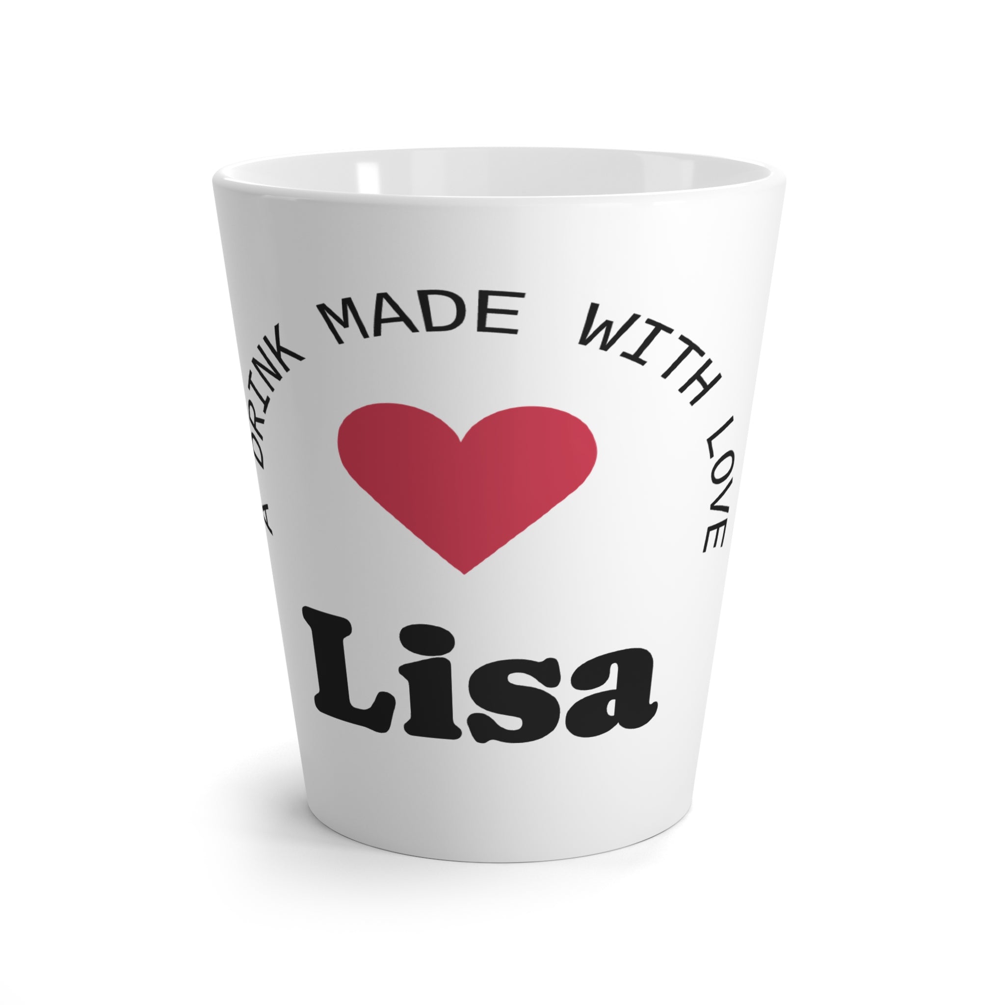 Personalized Love Latte Mug, Unique Gift for Coffee Lovers, Custom With Your Name -  Perfect for Birthdays, Anniversaries, and Special Occasions