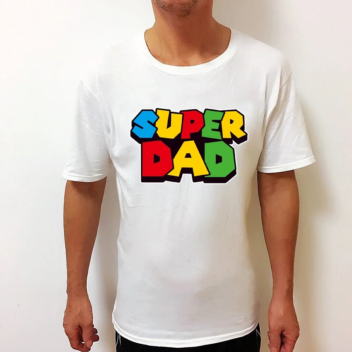 'Super Dad' Summer Men T-shirt, great for Father's Day Gift