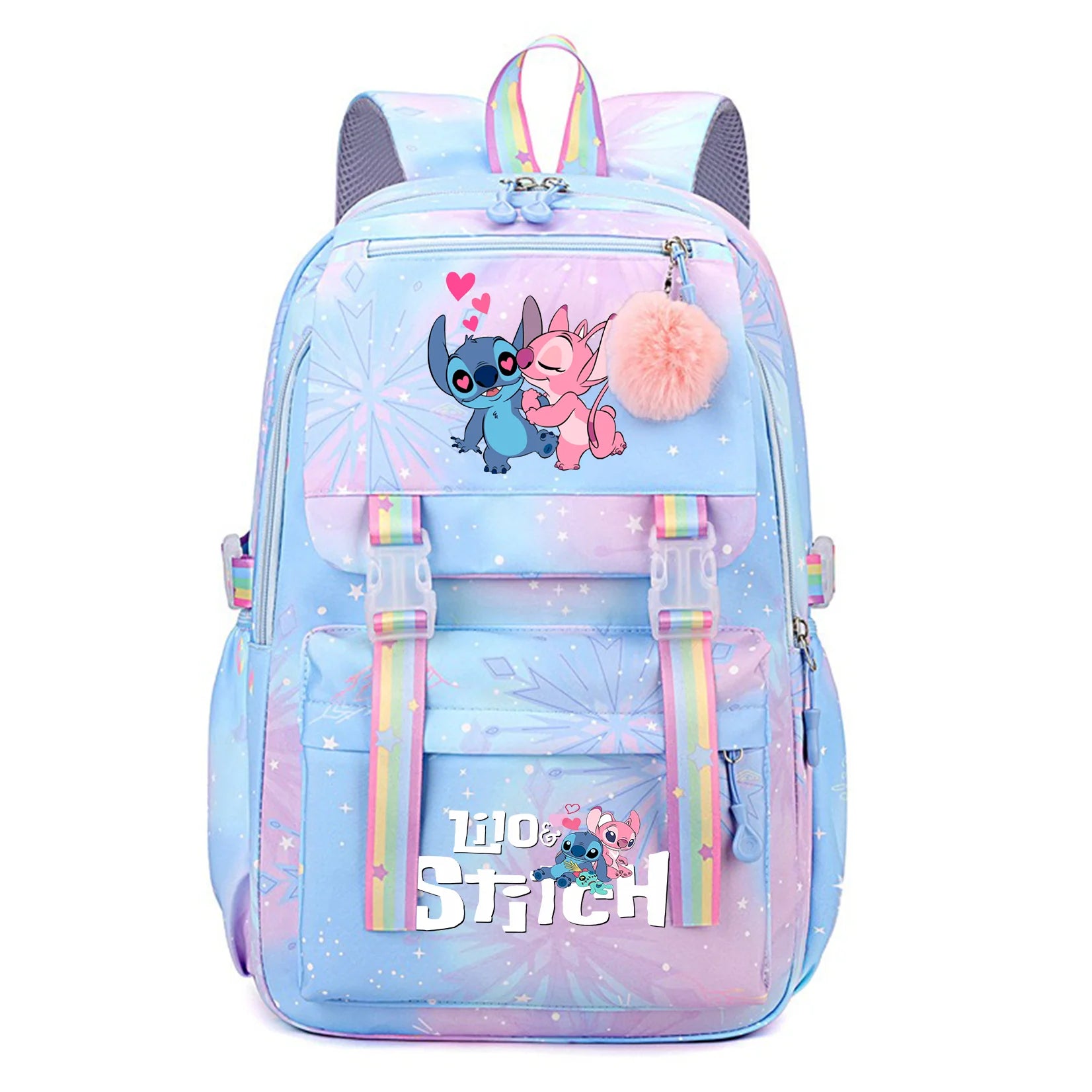 Stitch Kids Backpack Bookbag Bag Student Children Knapsack Schoolbag Travel Commute Bag