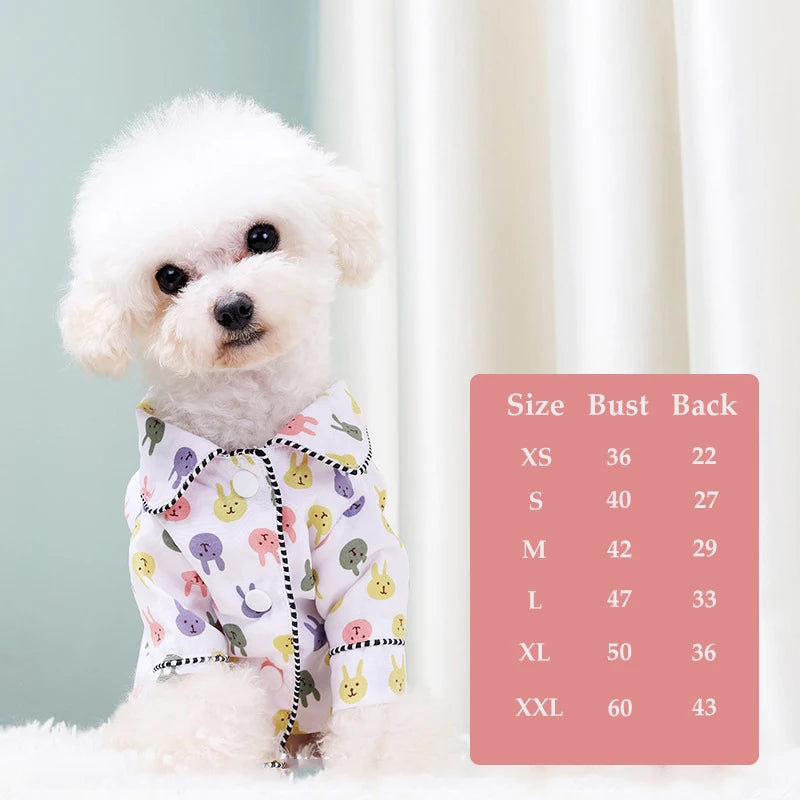 Black Dog Pajamas Autumn Winter Puppy Shirt Sleepwear Floral Pet Jumpsuit Elegant Kitten Pet Clothing for Chihuahua Yorkshire