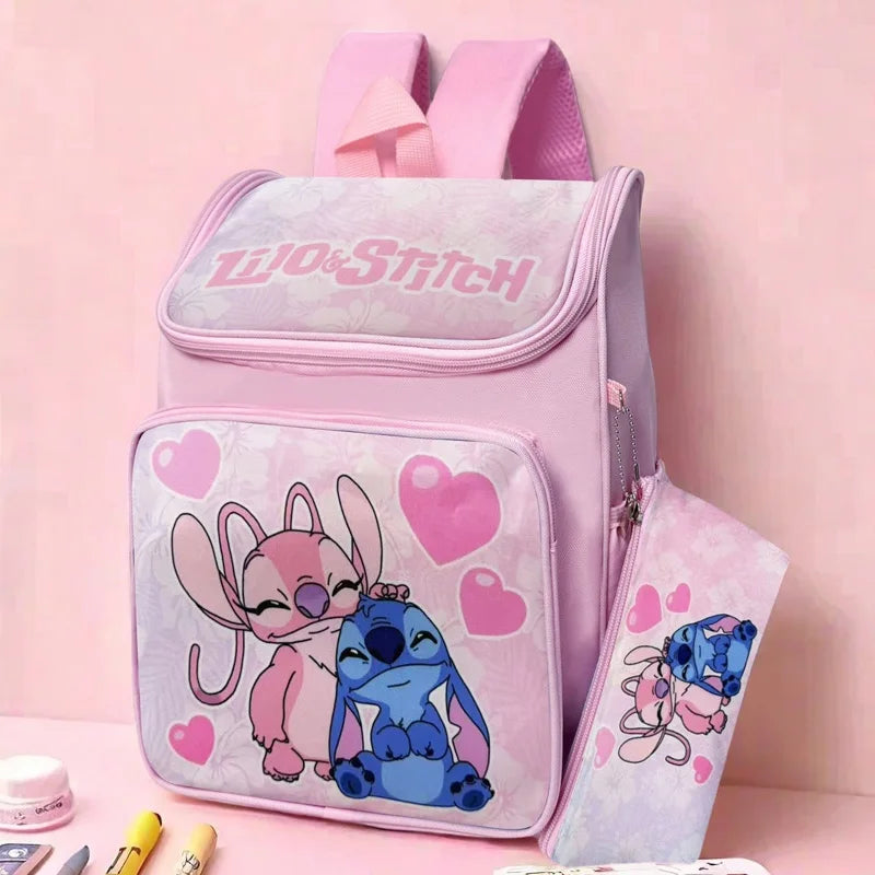 Disney Stitch backpack two-piece set - with Pencil Bag or Makeup Bag or Cosmetic Bag or Vacation Organizer