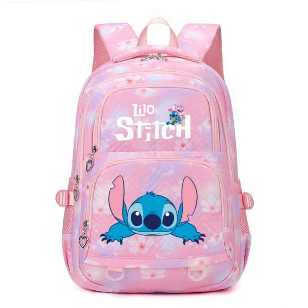 Lilo Stitch Girls Backpack Shoulder Bags New School Bag Lightweight Travel Bags