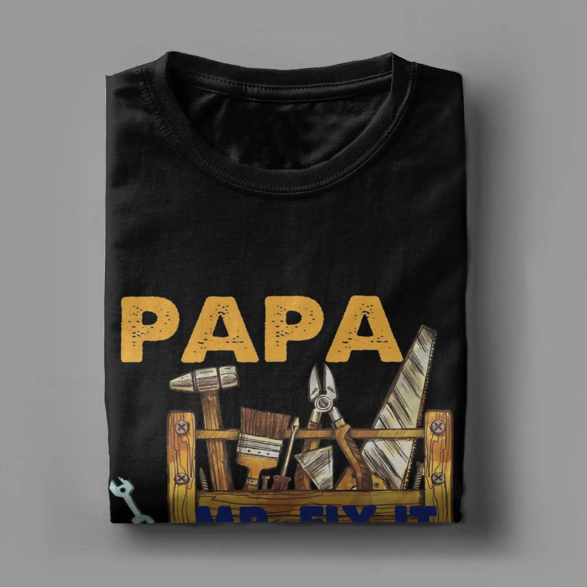 Papa Mr Fix it -  Happy Father's Day Gifts Tee Shirt for Men - Cotton Clothes