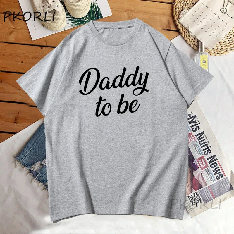 Mommy And Daddy To Be t Shirts - mother father cotton short sleeve t-shirts matching Pregnancy Announcement t shirt