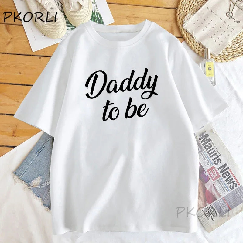 Mommy And Daddy To Be t Shirts - mother father cotton short sleeve t-shirts matching Pregnancy Announcement t shirt