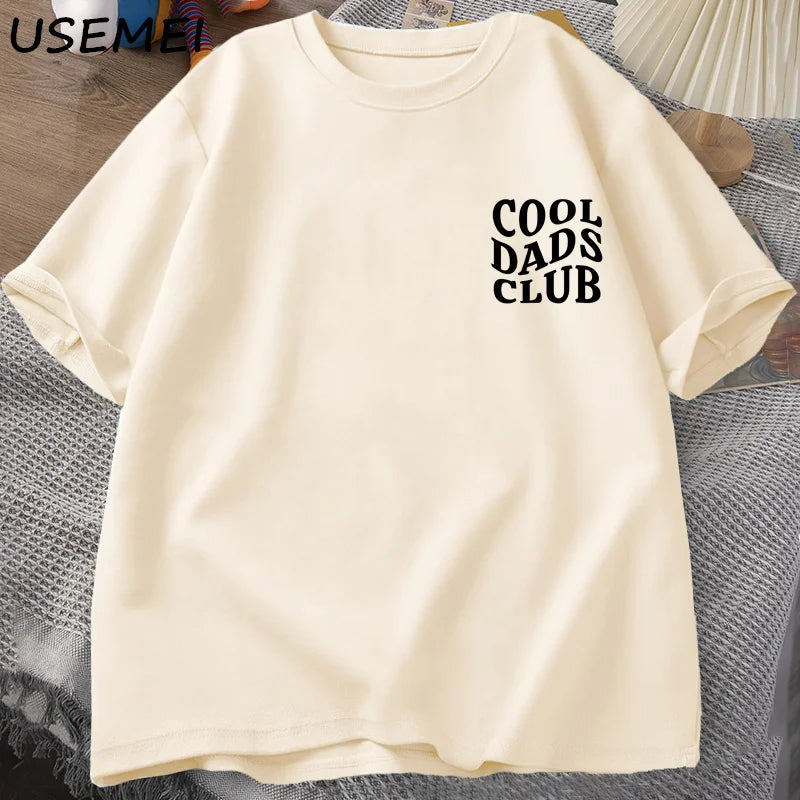 Cool Dads Club Tshirt Father's Day - Husband T-Shirt - Dad To Be T Shirt Men Cotton