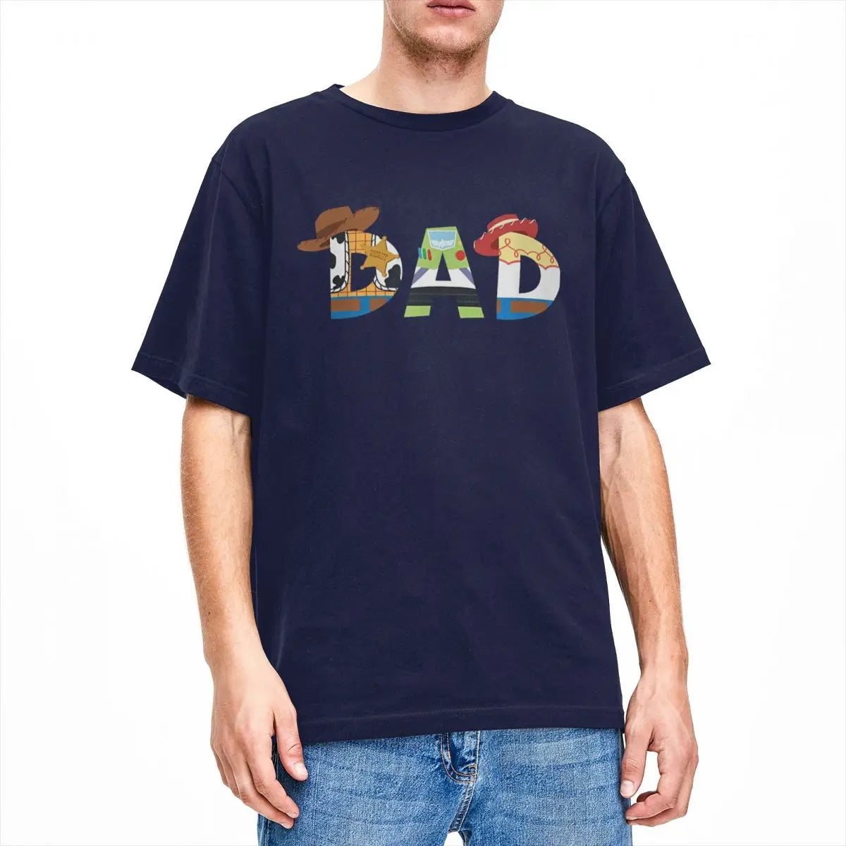 Pixars Toy Story Dad Fathers Day Birthday T-Shirt Man Y2K Funny Cotton T-Shirts Summer O-Neck Novelty Tees