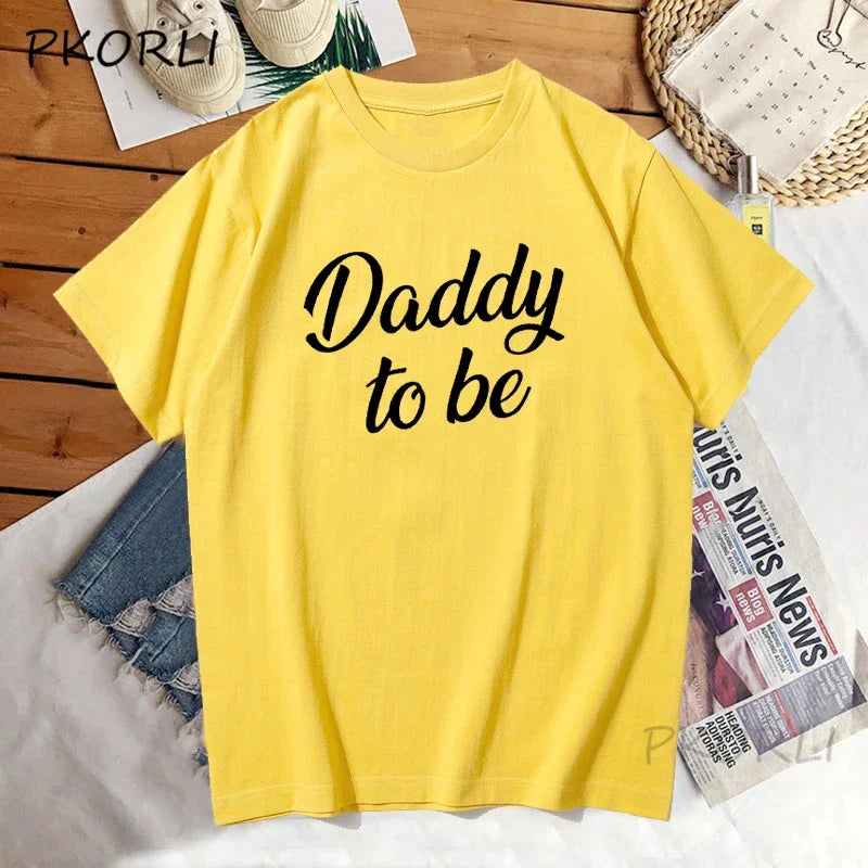 Mommy And Daddy To Be t Shirts - mother father cotton short sleeve t-shirts matching Pregnancy Announcement t shirt