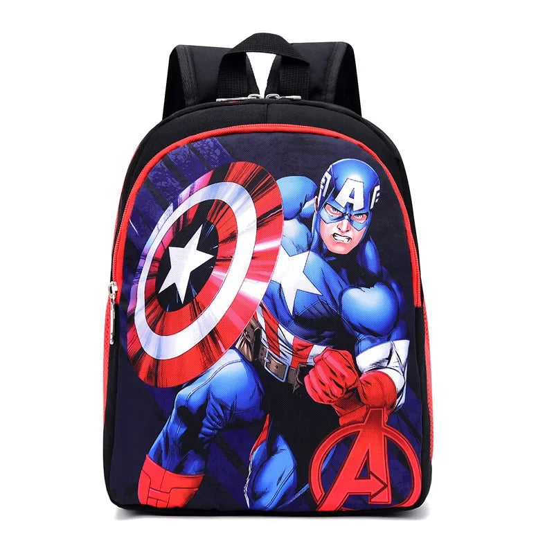 Disney Marvel Bags Spider Man Iron Man Backpack Children Cartoon Captain America Kindergarten School Bag For Boys Schoolbag Gift