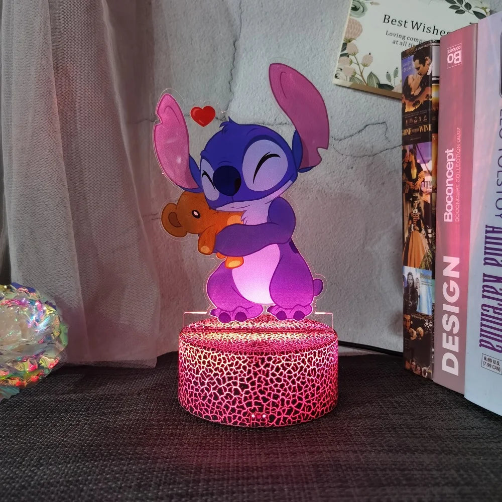 Lilo & Stitch animation cartoon peripheral night light creative children's room decorative table lamp christmas gift