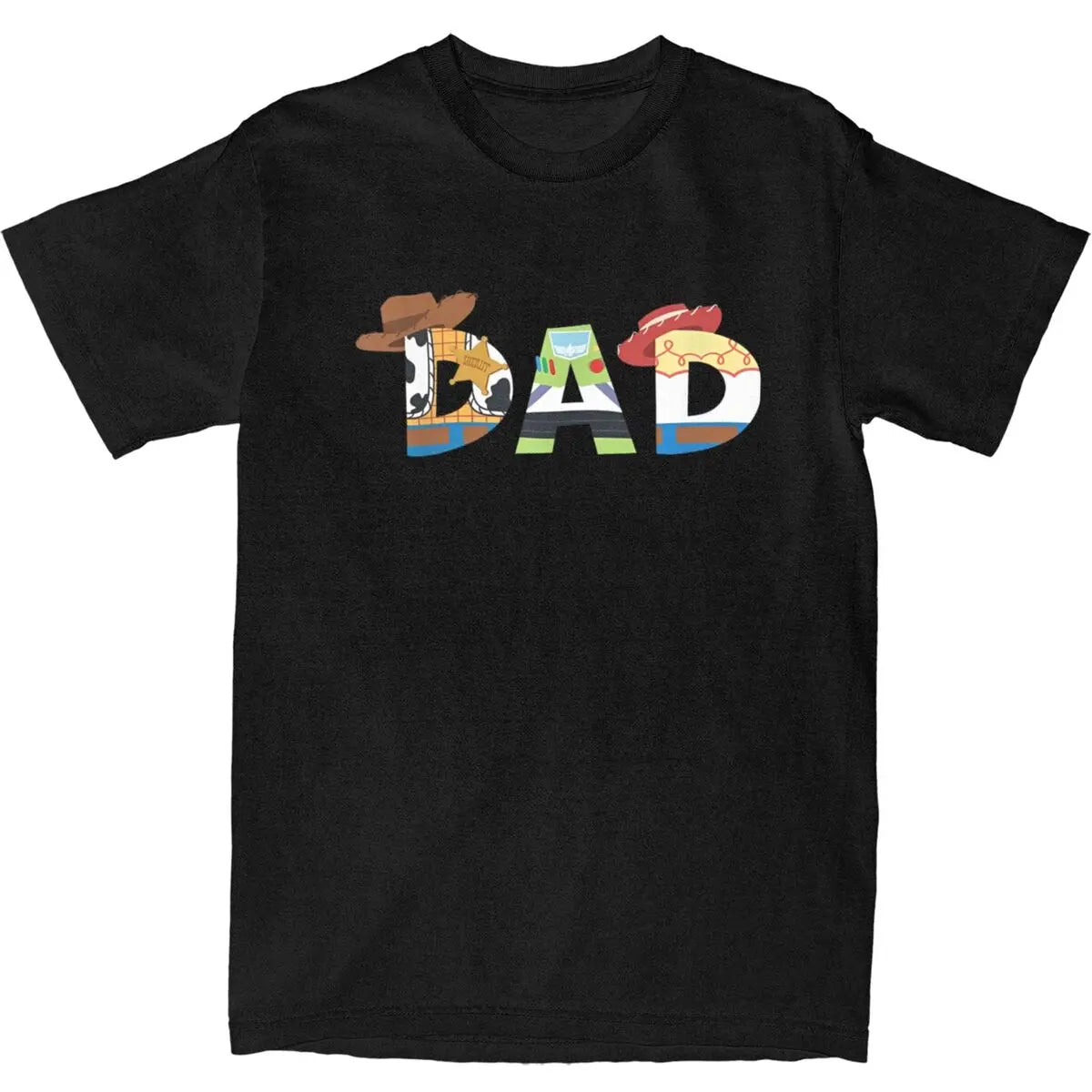Pixars Toy Story Dad Fathers Day Birthday T-Shirt Man Y2K Funny Cotton T-Shirts Summer O-Neck Novelty Tees