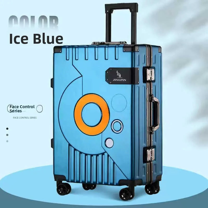 Large Capaci Aluminum Alloy Frame Lage Suitcase Hand Pull Men's 20 Inch 24 Inch Durable Travel Bag