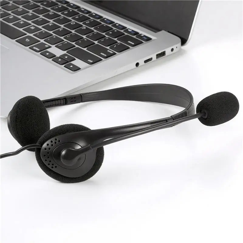 3.5mm jack Call Center Clear Voice Office School PC Gaming With Microphone Wired Computer Headset Volume Control Noise Reduction