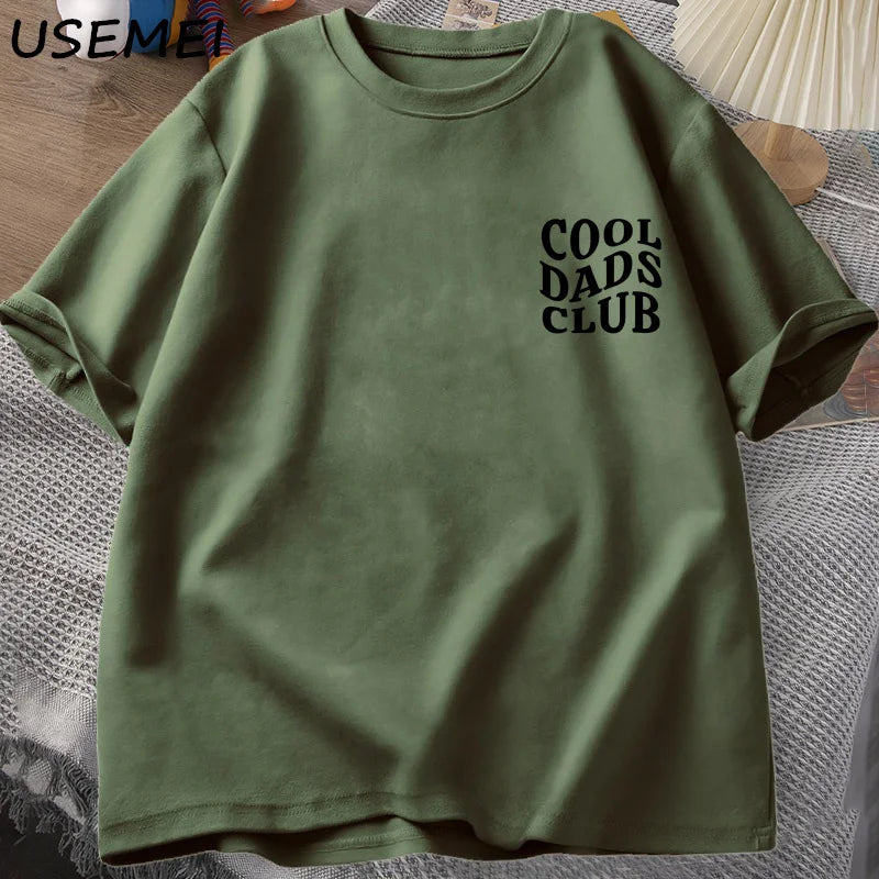 Cool Dads Club Tshirt Father's Day - Husband T-Shirt - Dad To Be T Shirt Men Cotton