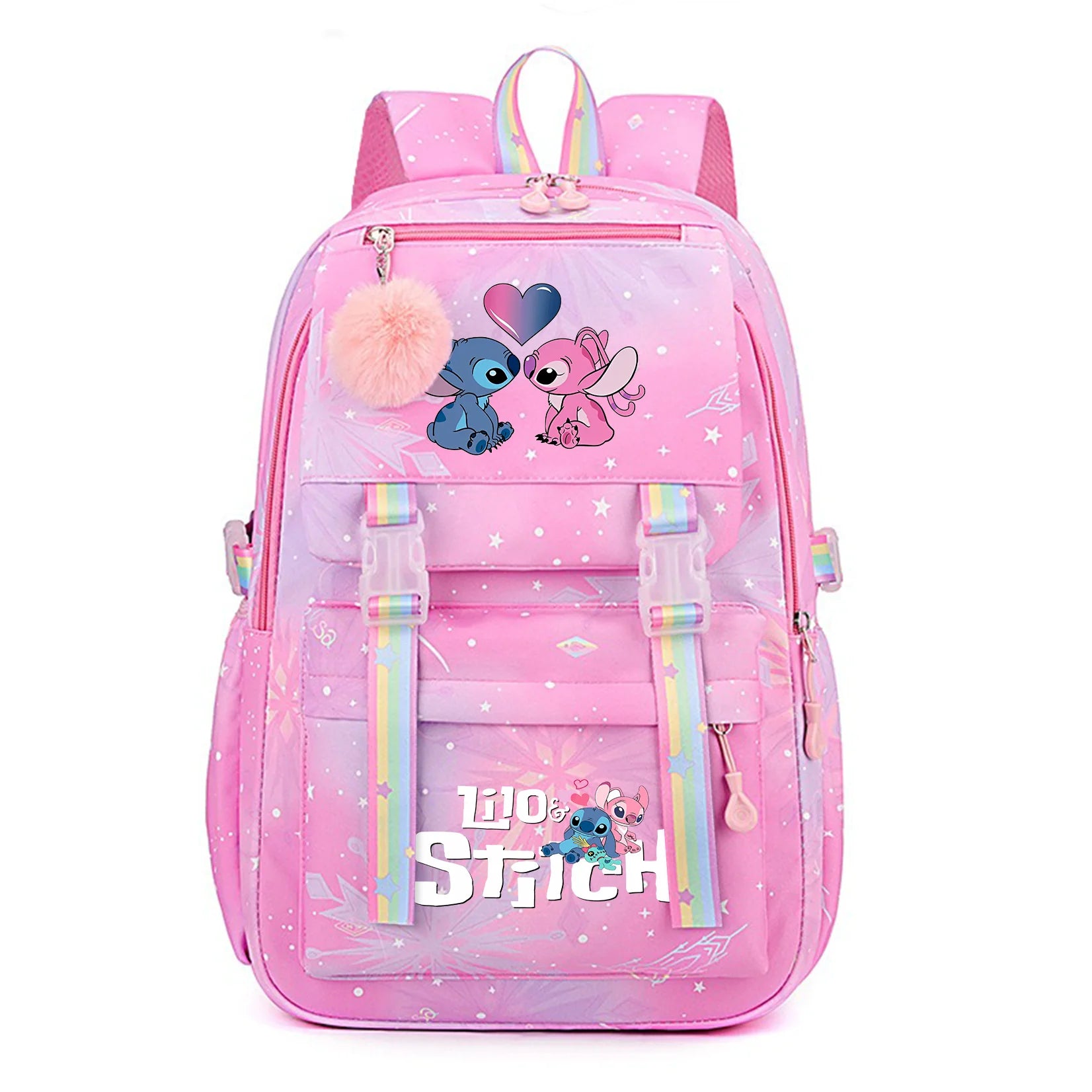 Stitch Kids Backpack Bookbag Bag Student Children Knapsack Schoolbag Travel Commute Bag