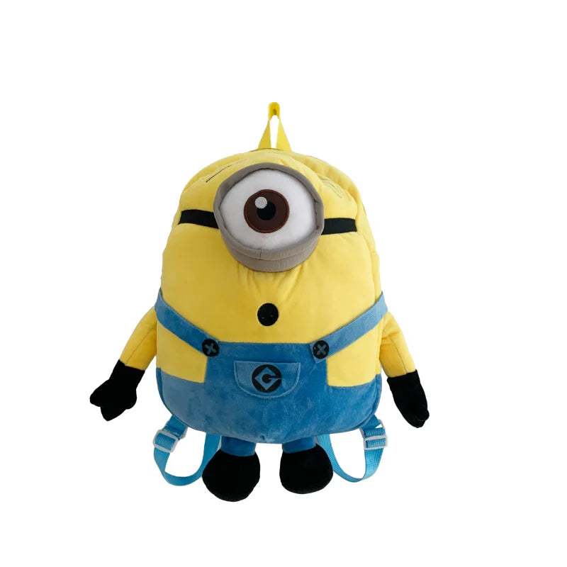 New Minions Doll Cartoon Anime Backpack Large Size School Bag