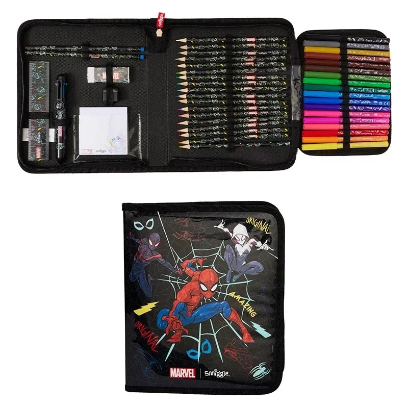 Marvel Spider Man Australia Smiggle Backpack Boy Backpack Student Backpack Water Bottle Lunch Bag Pencil Case Stationery