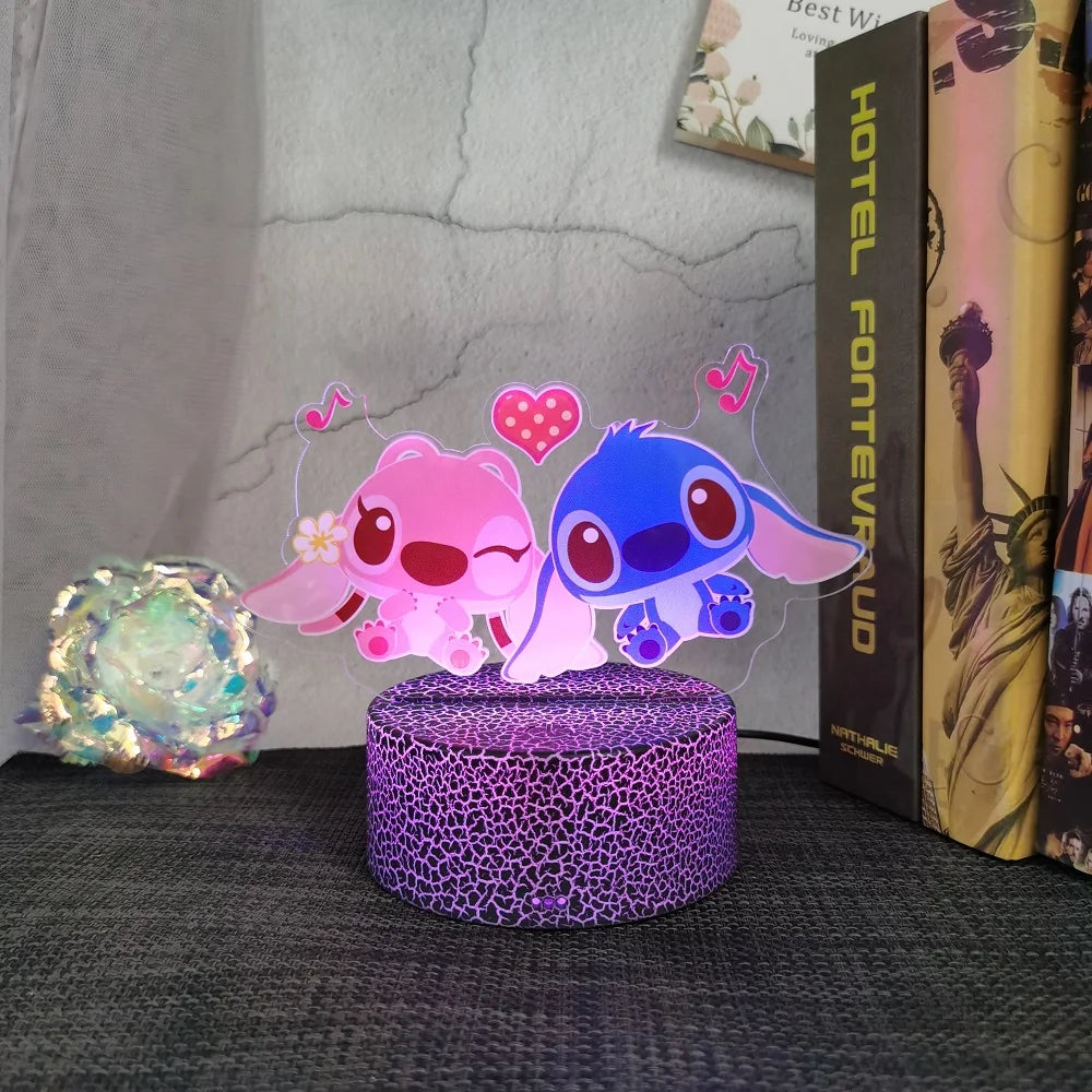 Lilo & Stitch animation cartoon peripheral night light creative children's room decorative table lamp christmas gift