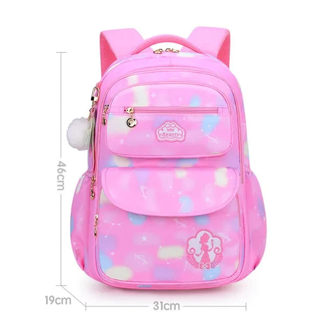 Children's Shoulder Bag Girl Backpack School Bag Purple Travel Teen Schoolbag Primary Kawaii Cute Waterproof Kid Girl Backpack