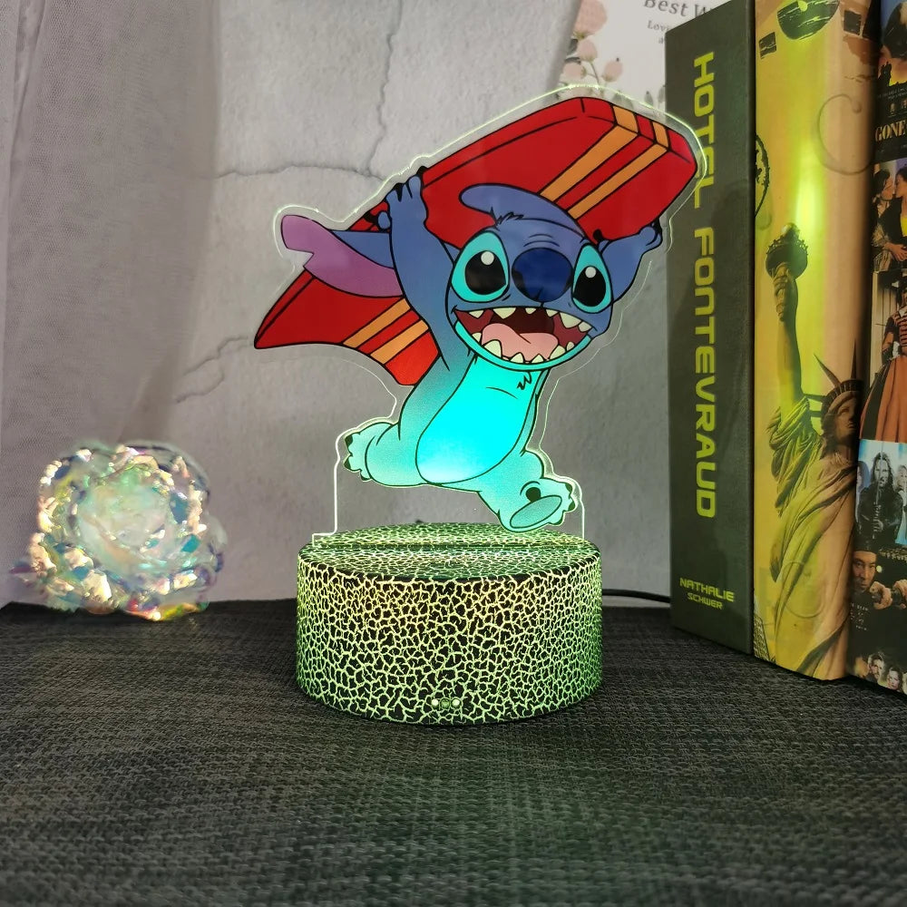 Lilo & Stitch animation cartoon peripheral night light creative children's room decorative table lamp christmas gift