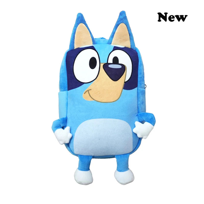 Bluey Family Cosplay Kindergarten Children's Cartoon School Bag Bluebin Dog Backpack Kawaii Anime Figure Dog Backpack Children's