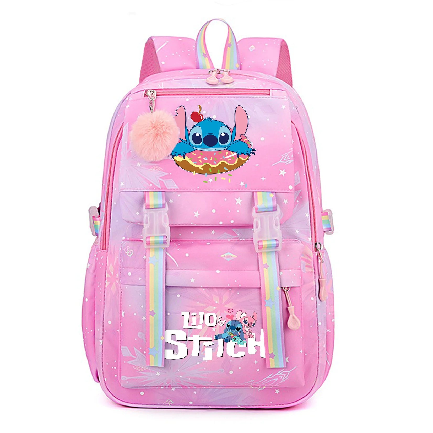 Stitch Kids Backpack Bookbag Bag Student Children Knapsack Schoolbag Travel Commute Bag