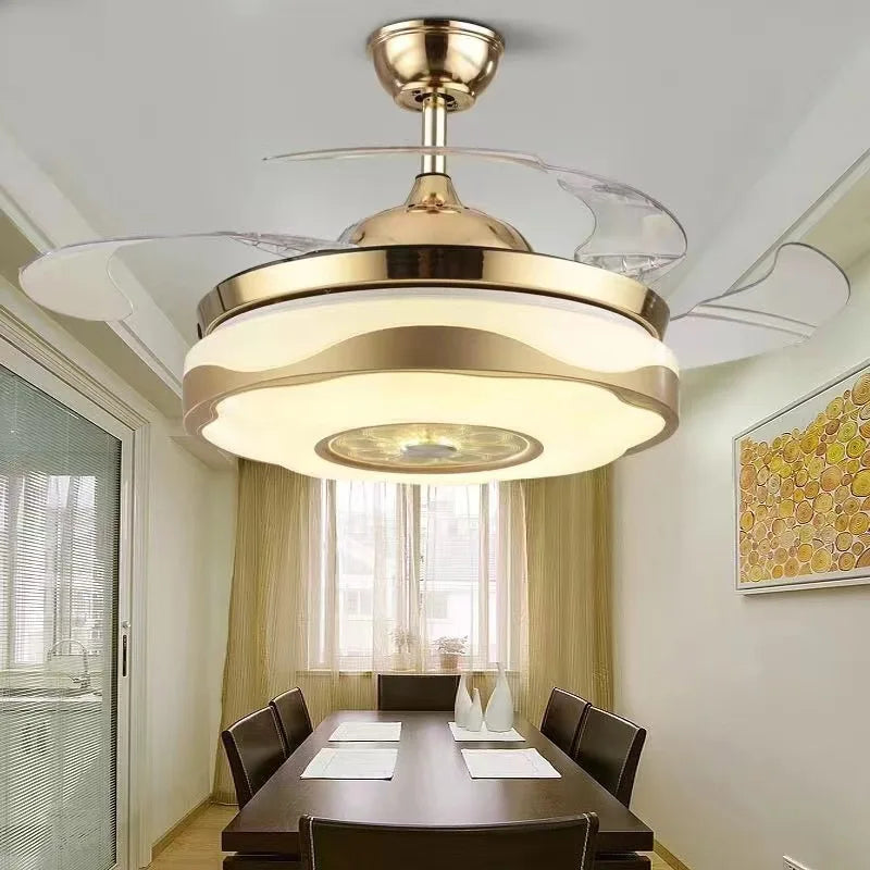 Invisible Fan Lamp Led Dining-Room Lamp 42-Inch LED - Ceiling Fan Light - Fan Music Lamp - LED