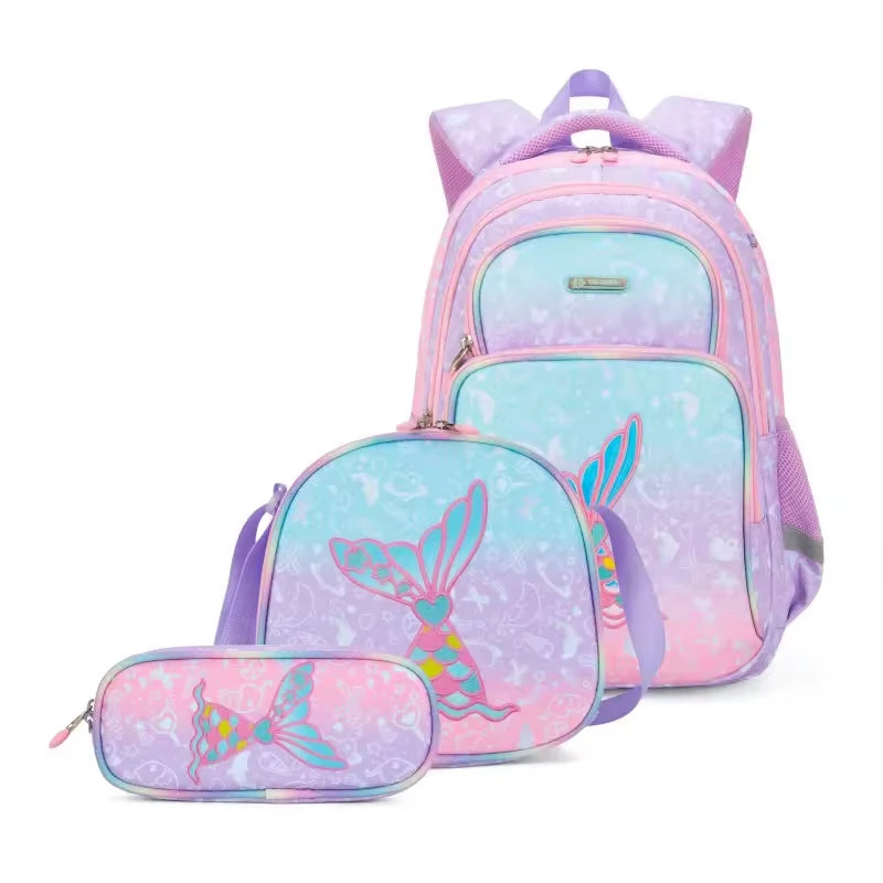 3PCS High Quality New Arrivals School Backpack Set Dinosaur Cartoon Bag Schoolbags Kids Backpack, A Backpack, A Pen Bag, A Meal Bag