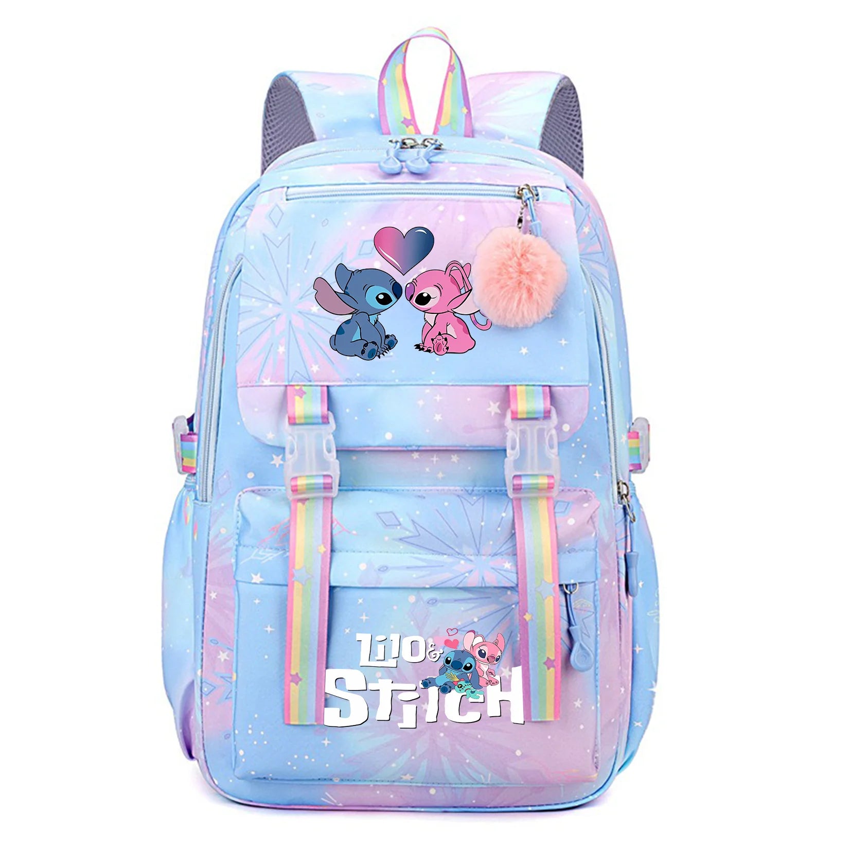 Stitch Kids Backpack Bookbag Bag Student Children Knapsack Schoolbag Travel Commute Bag